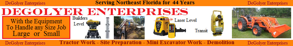 Degolyer Enterprises - Tractor Work - Site Preperation - Mini Excavator Work