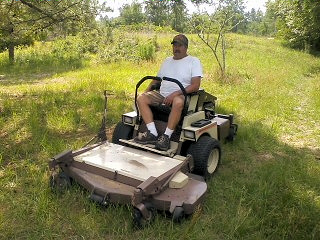 Mowing Adjoining Manicured Turf Areas